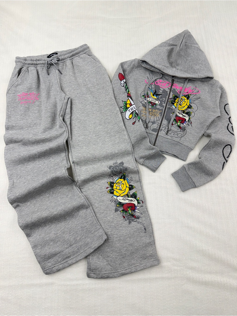 Ed Hardy  Tracksuit Set • Y2K Style • Size XS/S/M